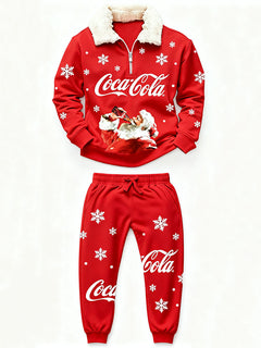 Christmas Ugly Quarter Zip Sweatshirt & Sweatpant Set Edition172