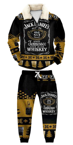 Christmas Ugly Quarter Zip Sweatshirt & Sweatpant Set Edition185