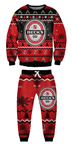 Christmas Ugly Sweatshirt & Sweatpant Set Series 032