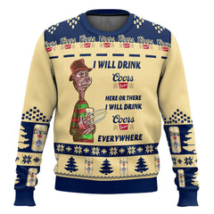 Coors Banquet Drink Everywhere Ugly Sweater