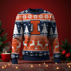 Illinois Fighting Illini Ugly Sweater