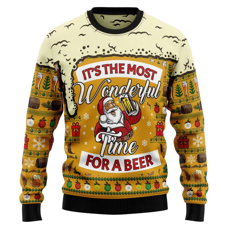 Beer Christmas Ugly Sweater