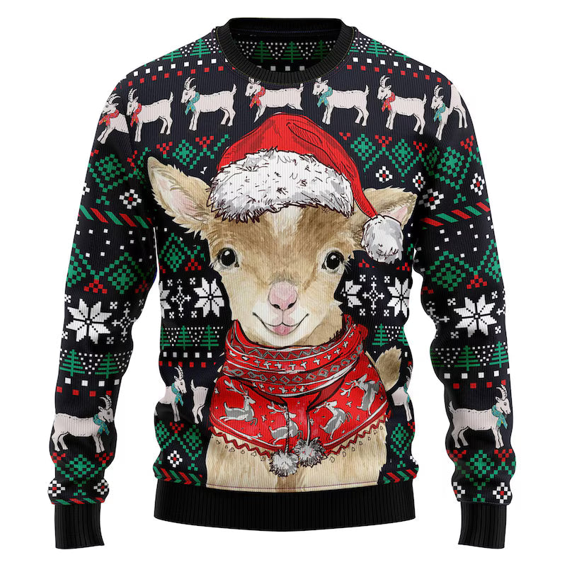 Cute Baby Goat Ugly Sweater