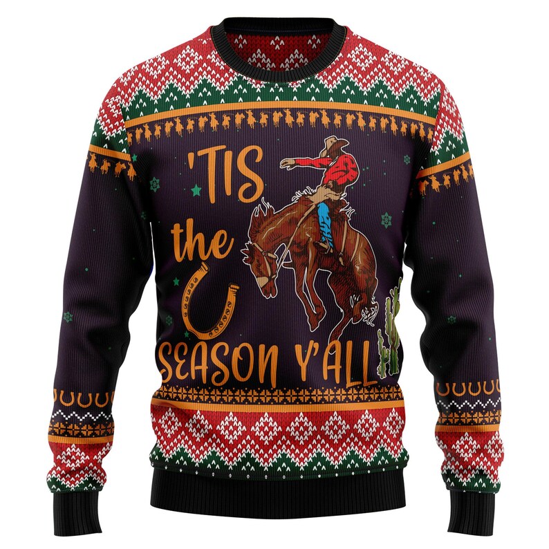 Funny Cowboy Ugly Sweater