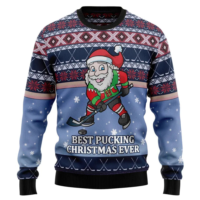 Hockey Xmas Ugly Sweater