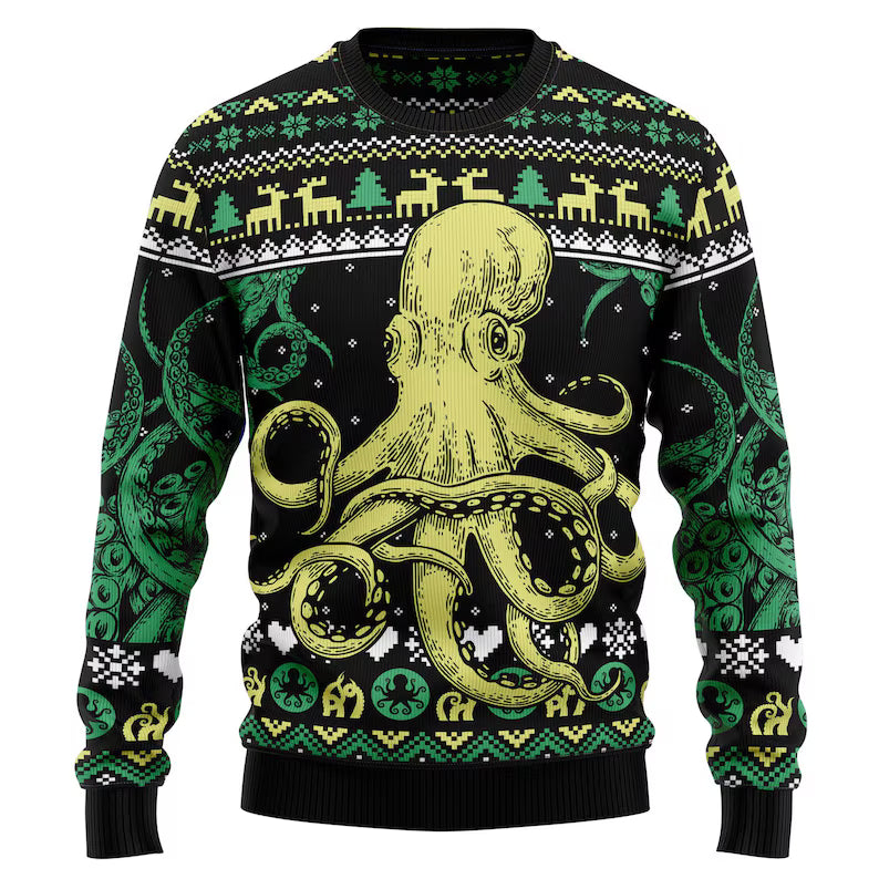 Octopus Kraken Cthulhu Ugly Sweater